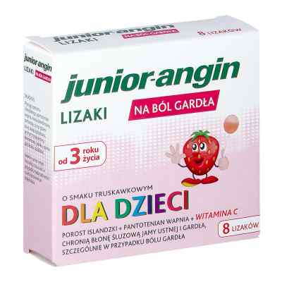 Junior Angin lizaki na ból gardła dla dzieci