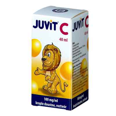 Juvit C krople doustne 100 mg/ml 40 ml od PRZEDSIĘBIORSTWO PRODUKCJI FARMACEUTYCZNEJ HASCO-L PZN 08300212