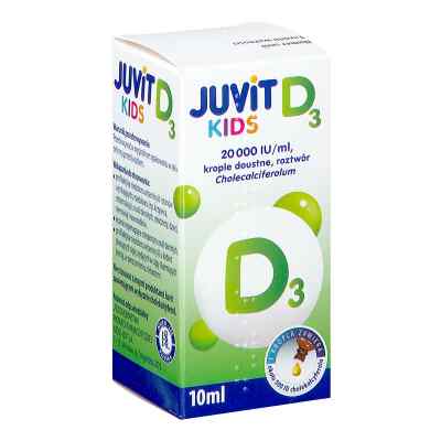 Juvit Kids D3 krople 10 ml od PRZEDSIĘBIORSTWO PRODUKCJI FARMACEUTYCZNEJ HASCO-L PZN 08303707