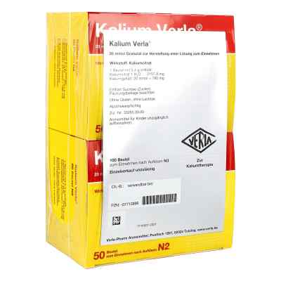 Kalium Verla Granulat Btl. 100 szt. od Verla-Pharm Arzneimittel GmbH &  PZN 07712896