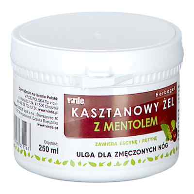 Kasztanowy żel z mentolem Virde 250 ml od VIRDE PZN 08303352