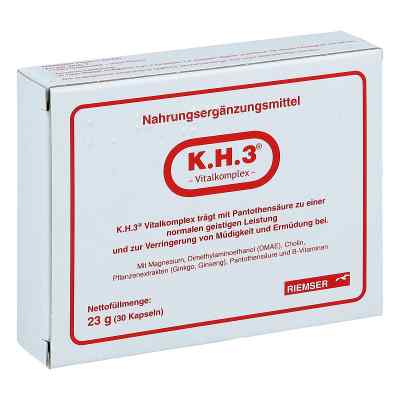 K.h.3 Vitalkomplex Kapseln 30 szt. od Esteve Pharmaceuticals GmbH PZN 11524516