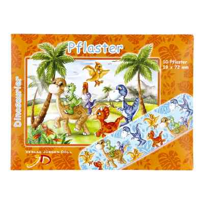 Kinderpflaster Dinosaurier Briefchen 10 szt. od Axisis GmbH PZN 09078222