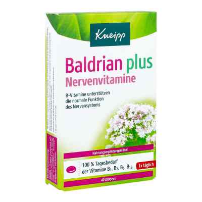 Kneipp Baldrian plus Nervenvitamine drażetki 40 szt. od Kneipp GmbH PZN 07798751