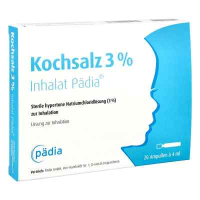 Kochsalz 3% Inhalat Pädia Ampullen 20 szt. od Pädia GmbH PZN 17231608