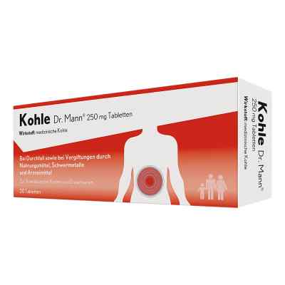 Kohle Doktor mann 250 mg Tabletten 20 szt. od Dr. Gerhard Mann Chem.-pharm.Fab PZN 15403005