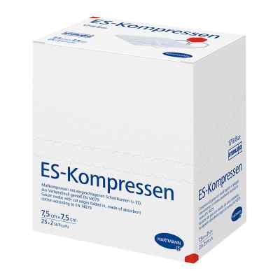 Kompresy ES sterylne 7,5x7,5 cm 8-warstwowe