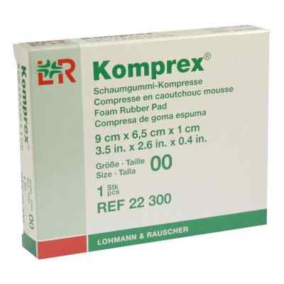 Komprex Schaumgummi Kompr. Gr. 00 oval 1 szt. od Lohmann & Rauscher GmbH & Co.KG PZN 00591018