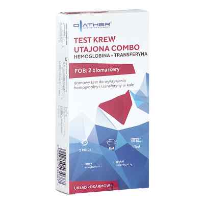 Krew Utajona Combo Hemoglobina+Transferyna Test 1  od  PZN 08305310