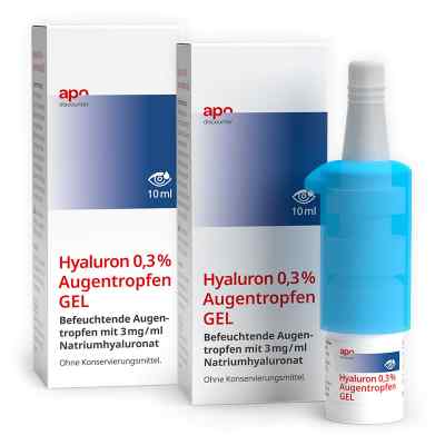Krople do oczu Apodiscounter Hyaluron 0,3%  2x10 ml od  PZN 08103918