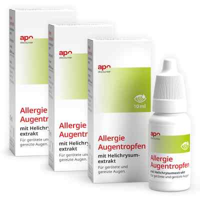 Krople do oczu Apodiscounter z ekstraktem z kocanki zestaw 3x10 ml od OMISAN FARMACEUTICI PZN 08102212