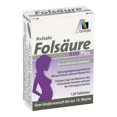 Kwas foliowy 800 Plus B12+jod – tabletki 120 szt. od Avitale GmbH PZN 10547722