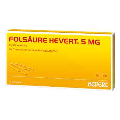 Kwas foliowy Hevert 5 mg ampułki 10 szt. od Hevert-Arzneimittel GmbH & Co. K PZN 04375429