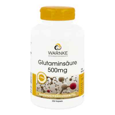 Kwas glutaminowy 500 mg kapsułki 250 szt. od Warnke Vitalstoffe GmbH PZN 04011839