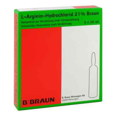 L-arginin-hydrochlorid 21% Elek.-konz.inf.-ls ampułki 5X20 ml od B. Braun Melsungen AG PZN 09704010
