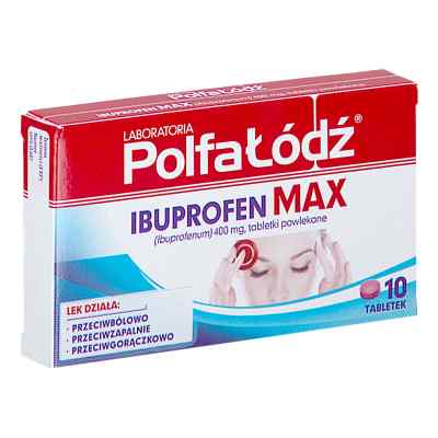 Laboratoria PolfaŁódź IBUPROFEN MAX tabletki 10  od SENSILAB POLSKA SP. Z O.O.- S.K.A. PZN 08304295