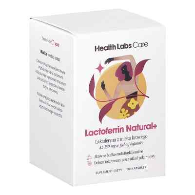 Lactoferrin Natural+ kapsułki  30  od HEALTH LABS CARE SP. Z. O.O. SP.K. PZN 08306024