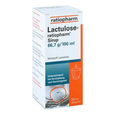 Lactulose ratiopharm Sirup 200 ml od ratiopharm GmbH PZN 04916859