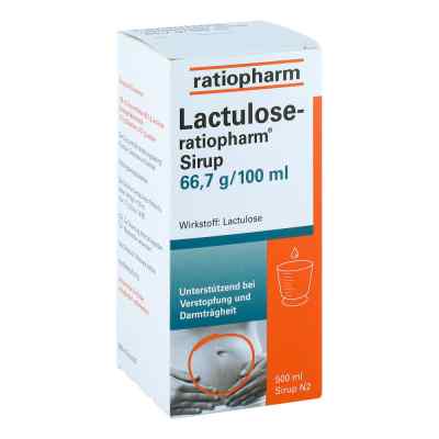 Lactulose ratiopharm Sirup 500 ml od ratiopharm GmbH PZN 04916865