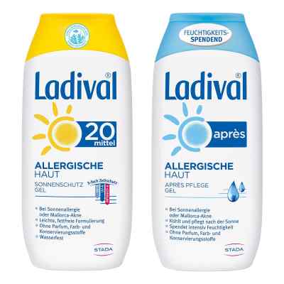 Ladival allergische Haut Gel LSF 20 und Apres Gel 2x200 ml od STADA Consumer Health Deutschlan PZN 08100926