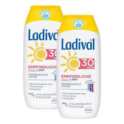 Ladival empfindliche Haut Lotion Lsf 30 200 ml  GRATIS Ladival a 2x200 ml od STADA GmbH PZN 08101467