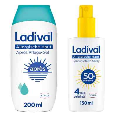 Ladival Sonnenschutzspray LSF 50 und Apres Gel 1 szt. od STADA Consumer Health Deutschlan PZN 08100925