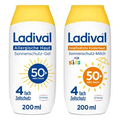 Ladival Zestaw rodzinny ochrony przeciwsłonecznej SPF 50+