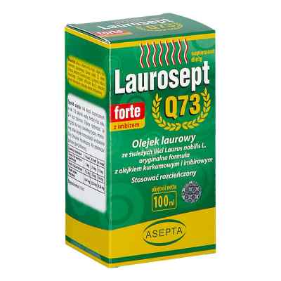 Laurosept Q73 Forte z imbirem krople 100 ml od ASEPTA SP. Z O.O. PZN 08304396
