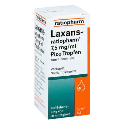 Laxans-ratiopharm Pico, krople na przeczyszczenie  50 ml od ratiopharm GmbH PZN 04687809
