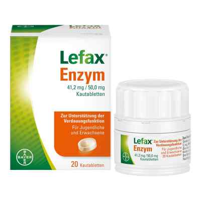Lefax Enzym Kautabletten 20 szt. od Bayer Vital GmbH PZN 14329979