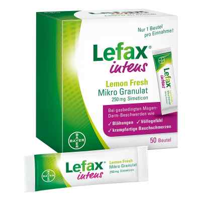 Lefax intens Lemon Fresh 250 mg Granulat 50 szt. od Bayer Vital GmbH PZN 13248486