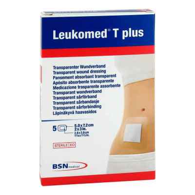 Leukomed transparent plus sterylny plaster 7,2x5 cm