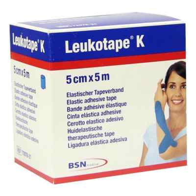 Leukotape K 5 cm blau 1 szt. od BSN medical GmbH PZN 01907423