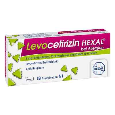 Levocetirizin Hexal bei Allergien 5 mg Filmtabletten  18 szt. od Hexal AG PZN 14238248