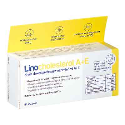 LINOCHOLESTEROL A+E Krem cholesterolowy z witamin.A i E 50 g od PRZEDSIĘBIORSTWO FARMACEUTYCZNE 
