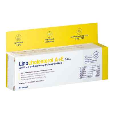 Linocholesterol A+E lekki krem cholesterolowy z witaminami A i E 80 g od PRZEDSIĘBIORSTWO FARMACEUTYCZNE  PZN 08303277