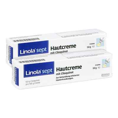 Linola sept Hautcreme mit Clioquinol 2x50 g od  PZN 08101449