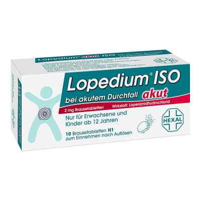Lopedium akut Iso bei akut.Durchf. Brausetabl. 10 szt. od Hexal AG PZN 00213977