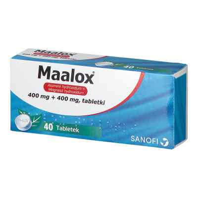 Maalox tabletki 400 mg+400 mg 40  od SANOFI AVENTIS S.P.A. PZN 08300873