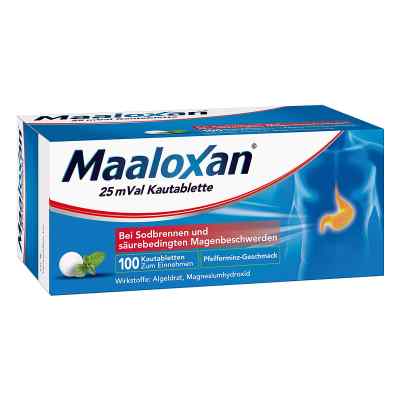 Maaloxan 25 mVal tabletki do żucia 100 szt. od A. Nattermann & Cie GmbH PZN 01423607