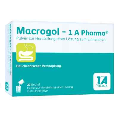 Macrogol-1a Pharma Plv.z.her.e.lsg.z.einnehmen 20 szt. od 1 A Pharma GmbH PZN 14264062