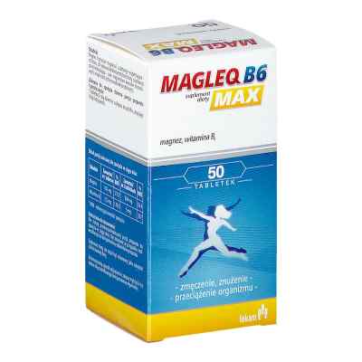 MAGLEQ B6 MAX 50  od PRZEDSIĘBIORSTWO FARMACEUTYCZNE  PZN 08301464