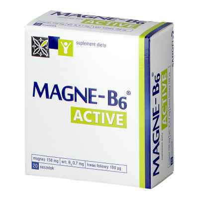 Magne B6 Active, saszetki 20  od HERMES PHARMA GES.M.B.H. PZN 08300910