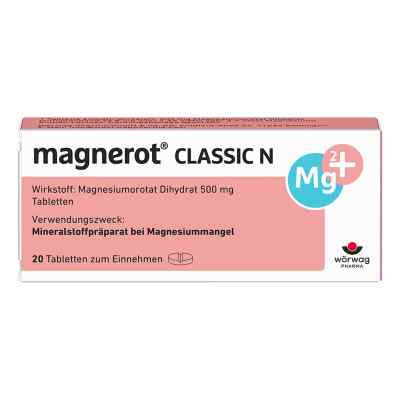 Magnerot Classic N Tabletten 20 szt. od Wörwag Pharma GmbH & Co. KG PZN 00151147