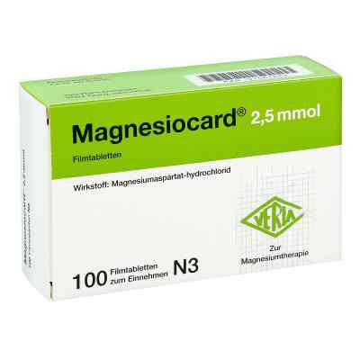 Magnesiocard 2,5 mmol tabletki powlekane 100 szt. od Verla-Pharm Arzneimittel GmbH & PZN 01667829