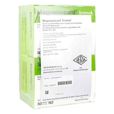 Magnesiocard 5 mmol saszetki 100 szt. od Verla-Pharm Arzneimittel GmbH &  PZN 01667870