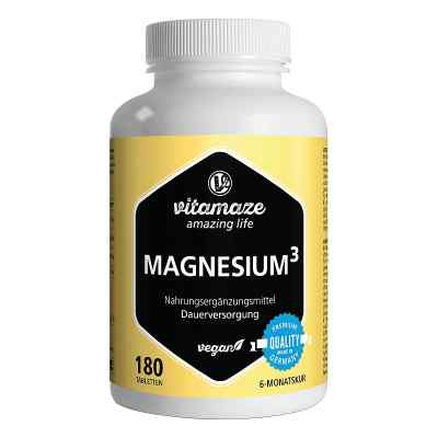 Magnesium 350 mg Komplex Citrat/oxid/carbonat Tab. 180 szt. od Vitamaze GmbH PZN 14327035