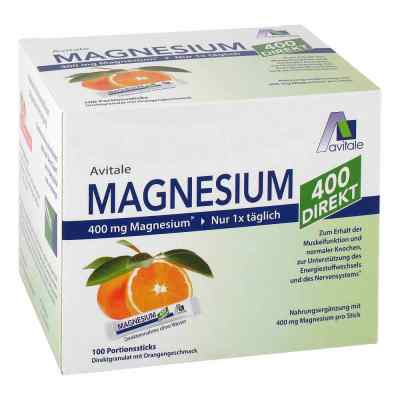 Magnesium 400 direkt Orange saszetki 100X2.1 g od Avitale GmbH PZN 15529918