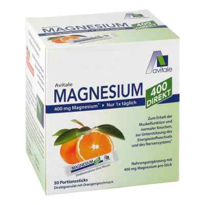 Magnesium 400 direkt saszetki o smaku pomarańczowym 50X2.1 g od Avitale GmbH PZN 15529901