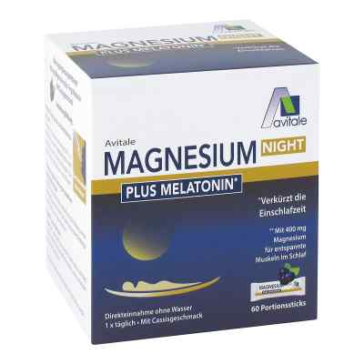 Magnesium Night Plus 1 Mg Melatonin Pulver 60 szt. od Avitale GmbH PZN 17269344